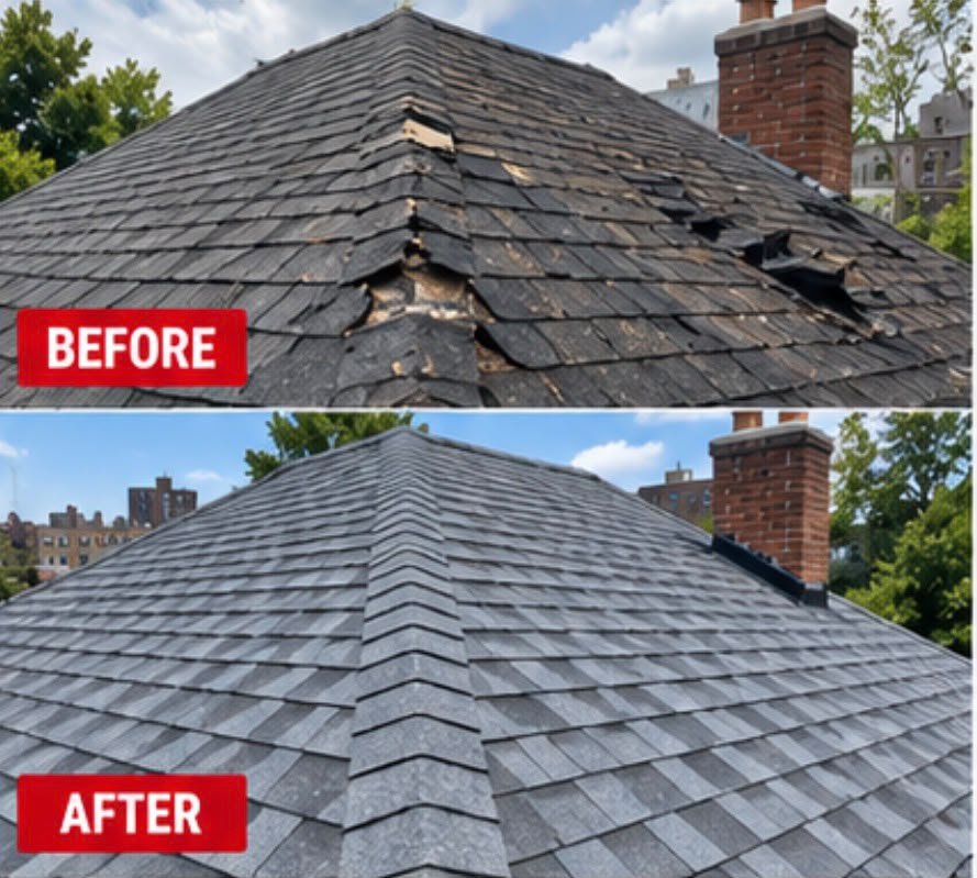 Before and after roofing — image 3