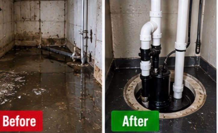 Plumbing before and after — image 5